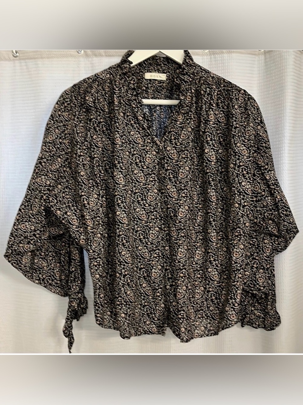 Dôen Rose Top in Botanical Prairie Paisley | Size Small